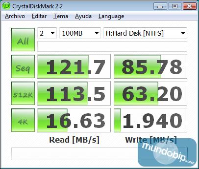 CrystalDiskMark  Kingston SSDNow V Series 64GB