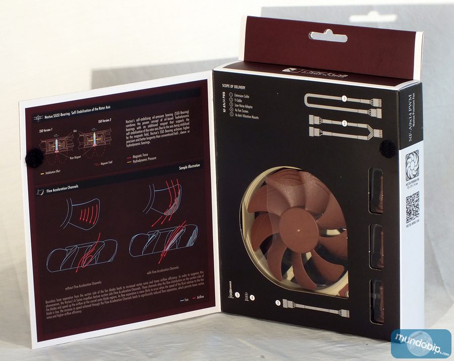 Frontal embalaje abierto Noctua NF-A9x14 PWM