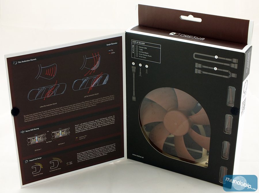 Frontal embalaje abierto Noctua NF-A15-PWM