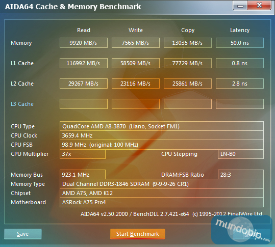 Timmings Aida64 AMD A8 3870K Overclocking