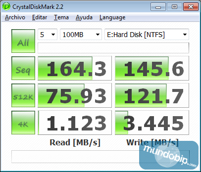 CrystalDiskMark WD Velociraptor 600GB