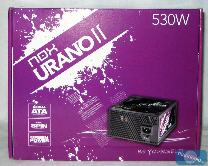 Parte frontal caja Nox Urano II 530W