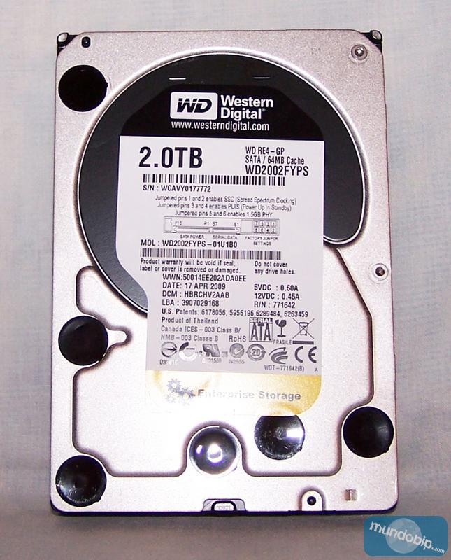 Frontal WD RE4 GP 2TB