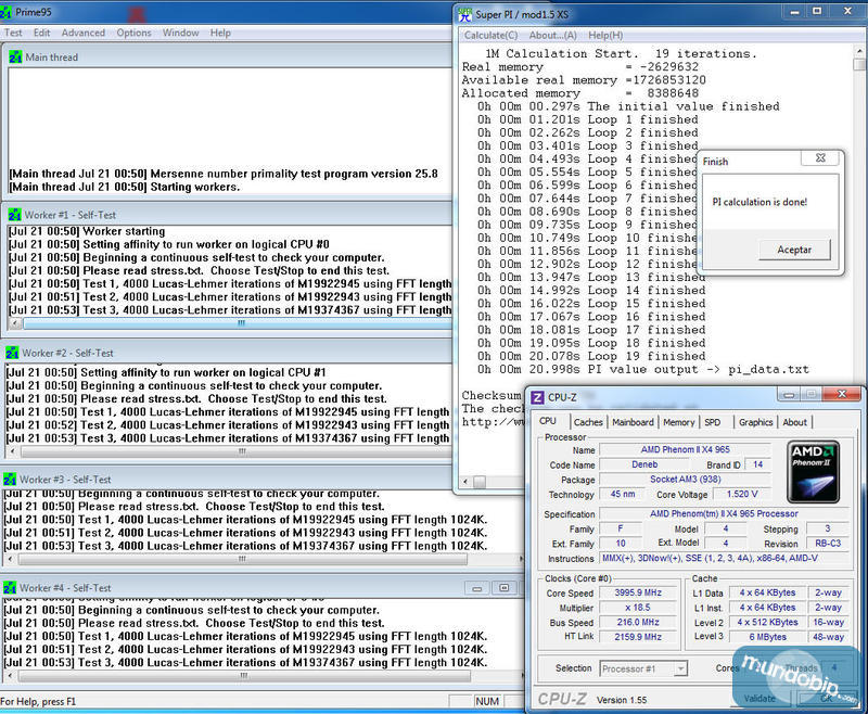 Overclocking Phenom II 965 4Ghz Gigabyte 870A UD3