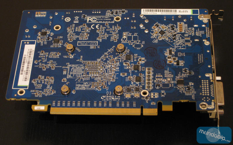 Parte inferior PCB ATI Radeon HD 5550 GDDR5 512Mb