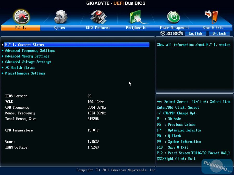 BIOS I Gigabyte GA-Z77X-UP7