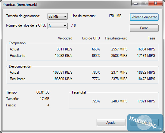 7Zip benchmark Gigabyte GA-990FXA-UD3