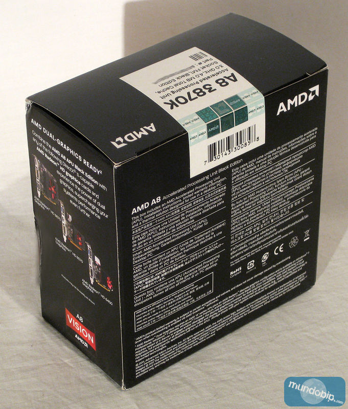 Angulo embalaje AMD A8 3870K