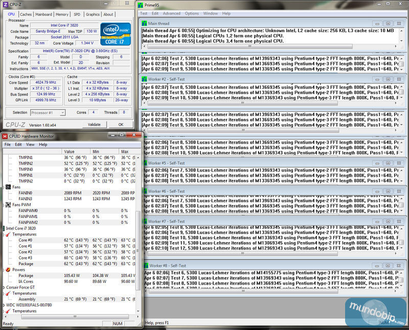 Overclocking Intel Core i7 3820 a 4.6Ghz en Gigabyte GA-X79-UD7