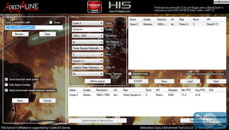 Crysis 2 benchmark AMD Radeon HD 6990