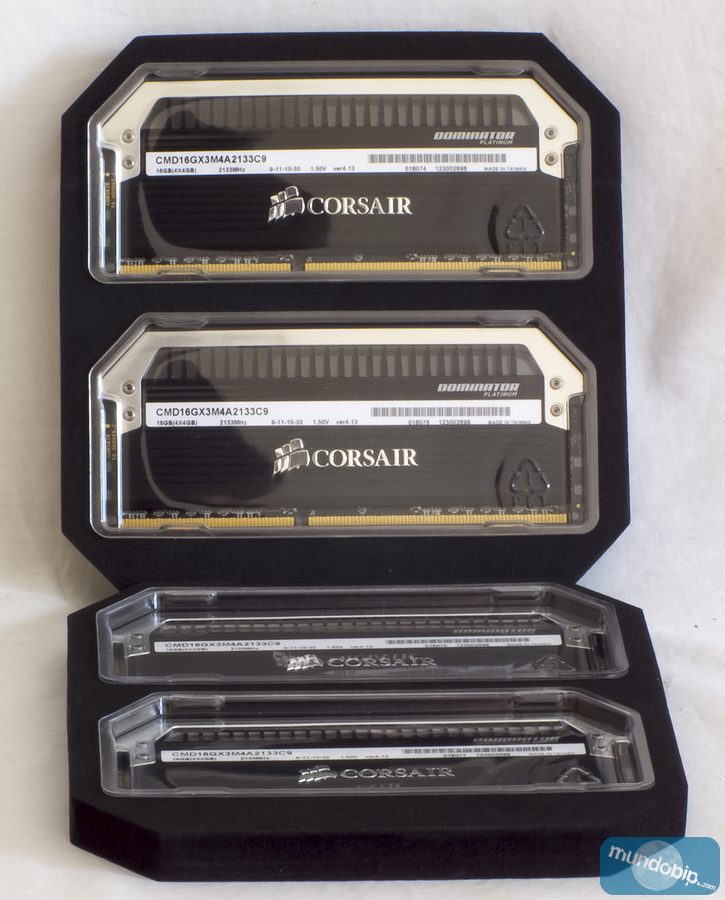 Embalaje interno Corsair Dominator Platinum 2133 CL9 CMD16GX3M4A2133C9