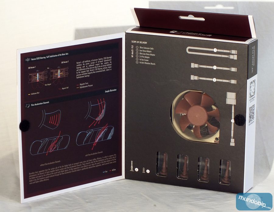 Frontal embalaje abierto Noctua NF-A6x10 FLX
