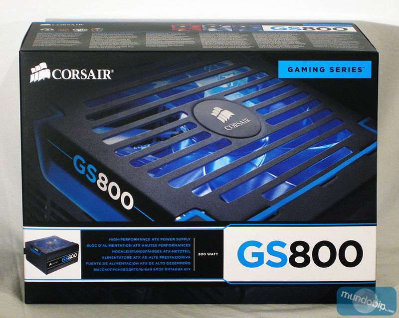 Frontal embalaje Corsair GS800