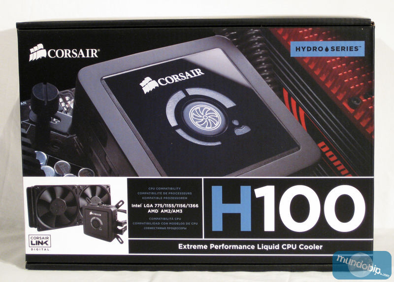 Frontal embalaje Corsair H100