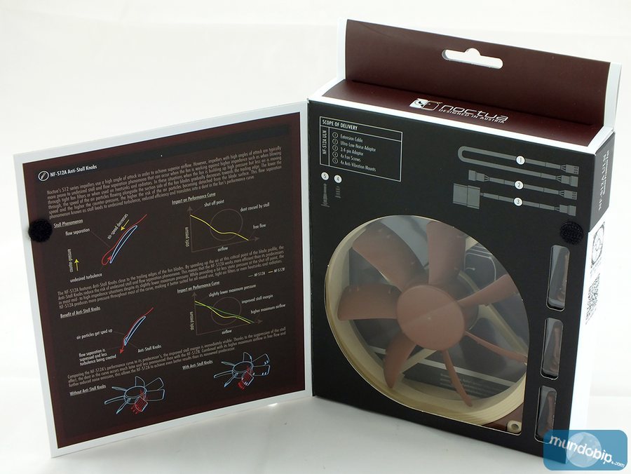 Frontal embalaje abierto Noctua NF-S12A-ULN