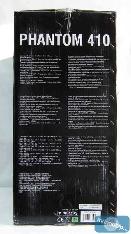 Lateral embalaje NZXT Phanom 410