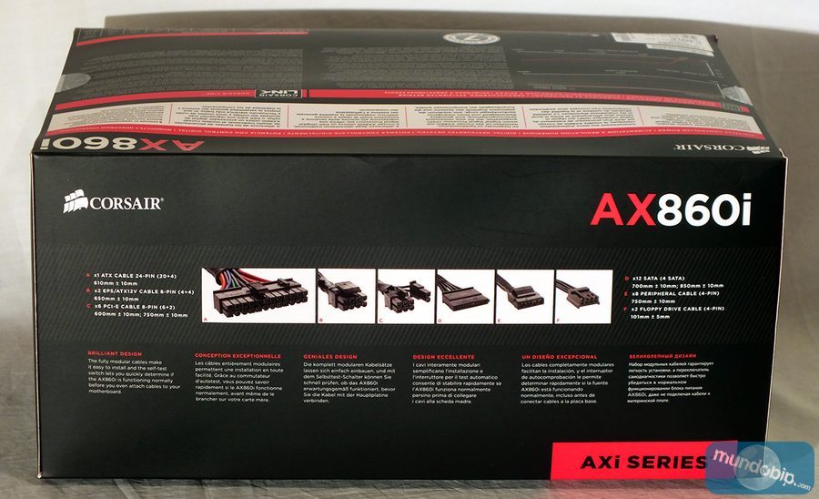 Lateral 2 embalaje Corsair AX860i
