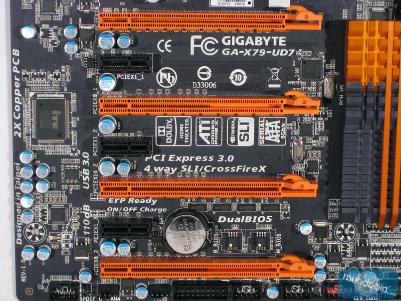 Slots expansin Gigabyte GA-X79-UD7