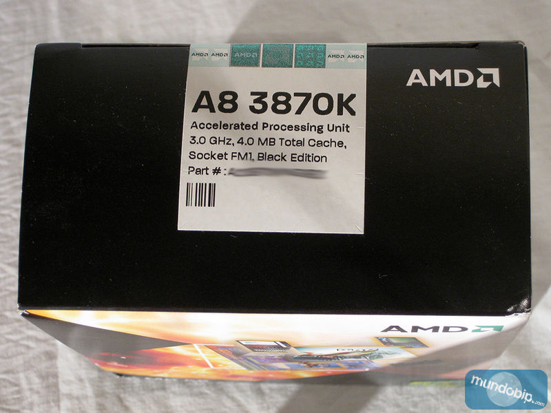 Superior embalaje AMD A8 3870K