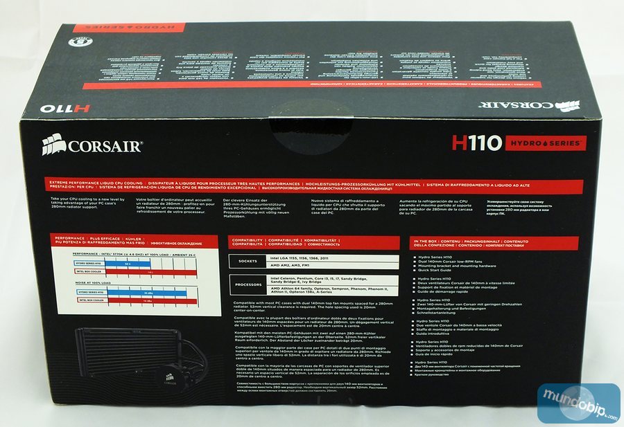 Trasera embalaje Corsair H110