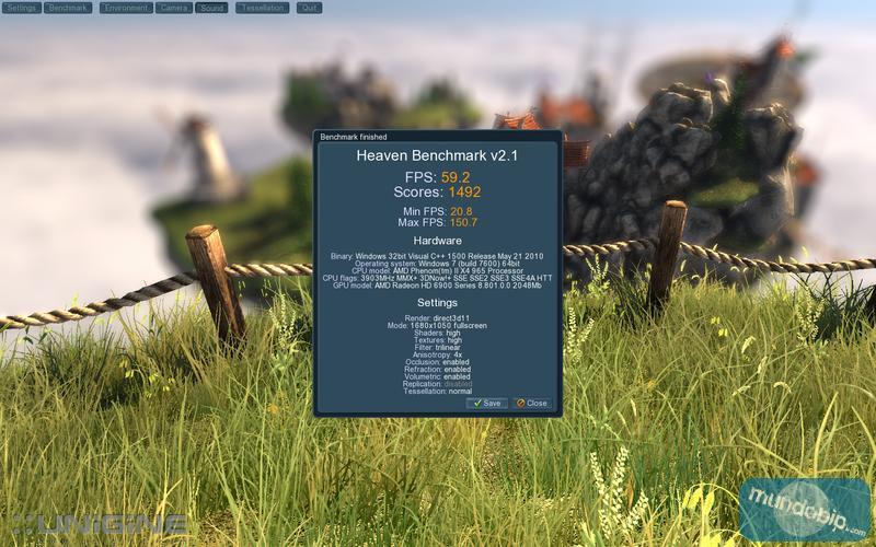 Unigine Heaven Normal AMD Radeon HD 6970