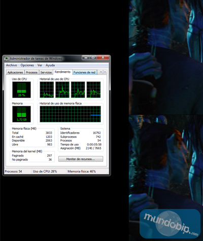VLC 1920x2160p CPU AMD 3870K