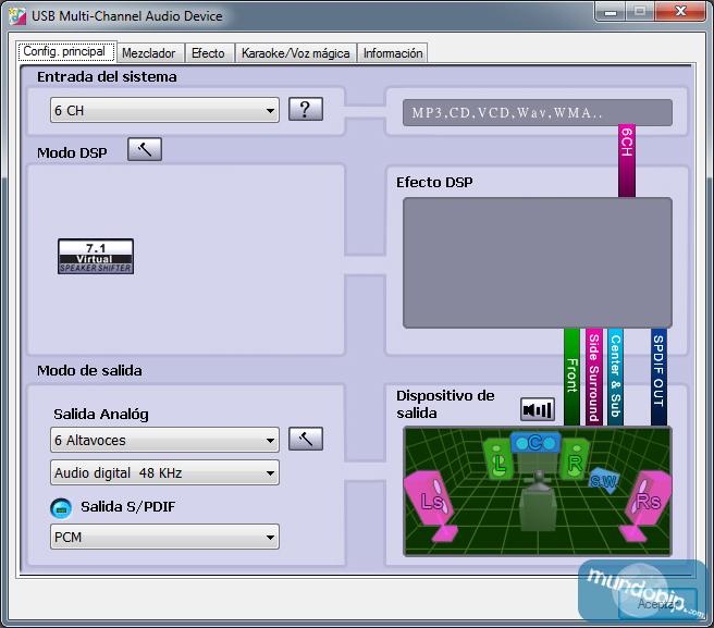 Configuracion principal 1 Ozone Strato