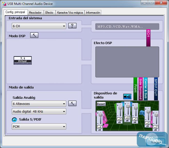 Configuracion principal 2 Ozone Strato