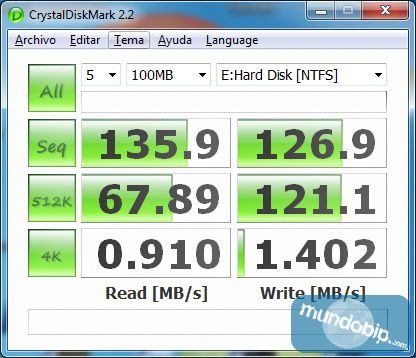 CrystalDiskMark WD Caviar Green 3TB
