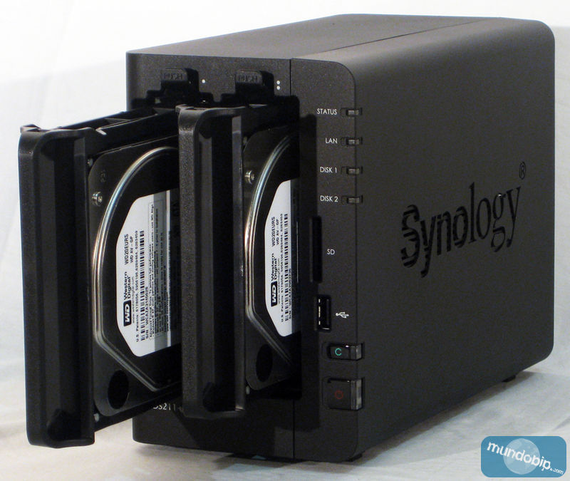Discos en bandejas Synology DiskStation DS211+