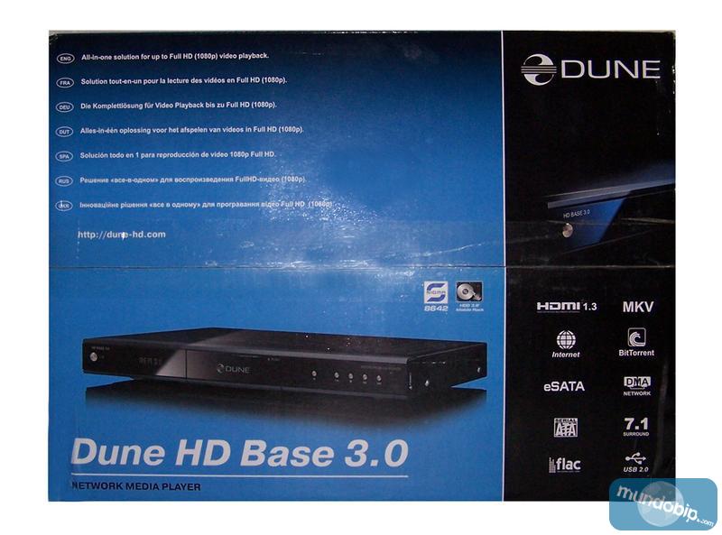 Frontal caja Dune HD Base 3.0