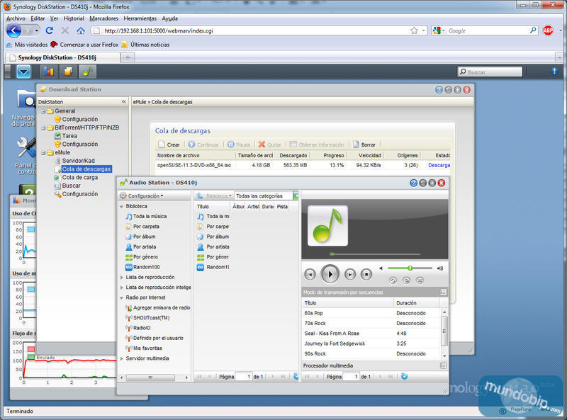Interfaz 2 Synology DiskStation DS410j