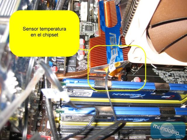 Sensor de temperatura del panel Sagitta II en chipset 