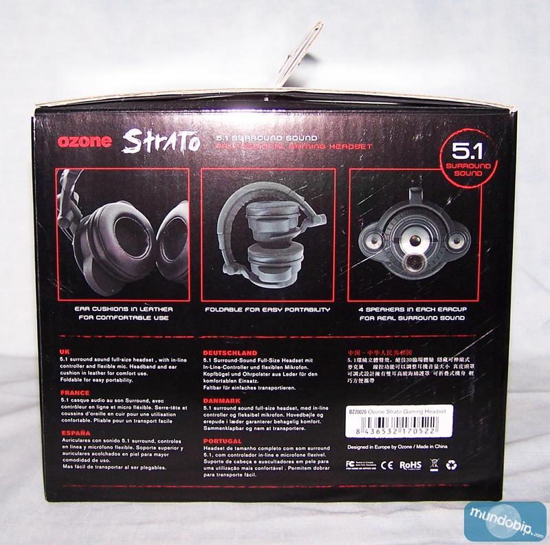Parte posterior caja Ozone Strato