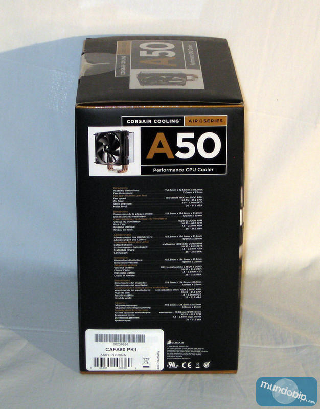 Lateral caja Corsair A50