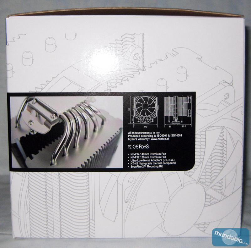 Lateral derecho de la caja del Noctua NH-D14