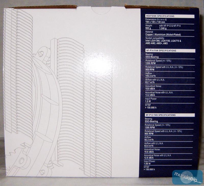 Tapa de la caja del Noctua NH-D14