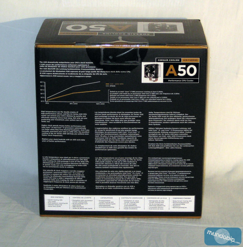 Parte trasera caja Corsair A50