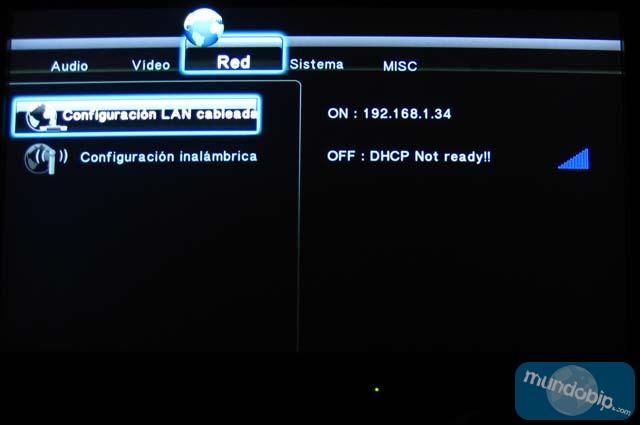 Configuracion de red SVEON SPM250