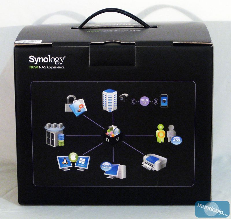 Parte trasera embalaje Synology DiskStation DS211+