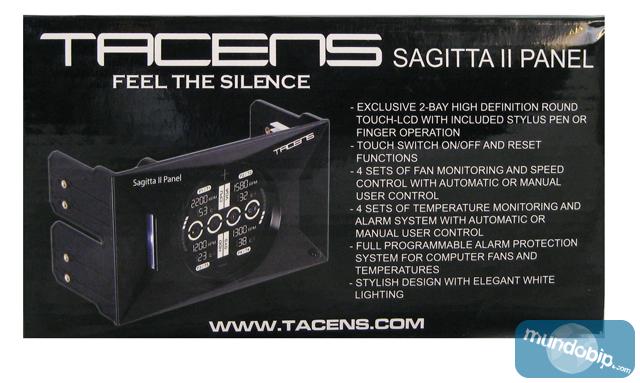 Parte trasera de la caja del panel Sagitta II