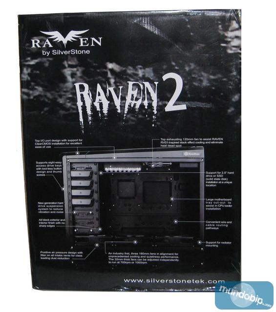 Parte posterior embalaje Raven Rv02