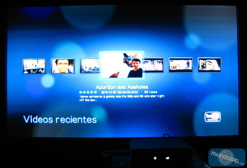 Videos recientes Youtube